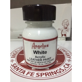 Angelus Leather Paint White for your Leather Goods