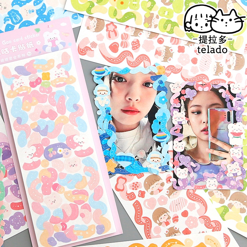 Ribbon Sticker Set Aesthetic Korean Toploader Stickers Journal Scrapbook  Album Phonecase Diary Decor