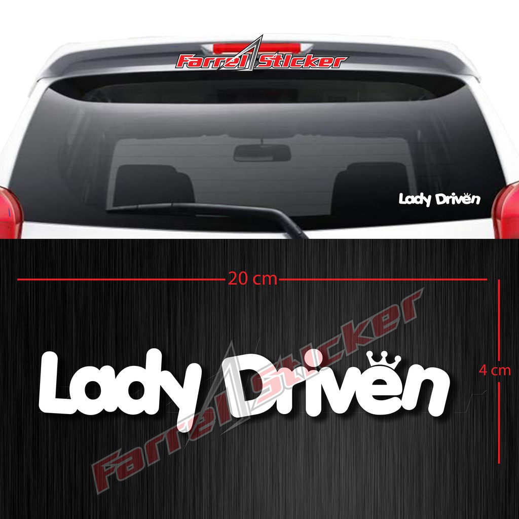 Women's driver stickers lady driven stickers | Shopee Philippines