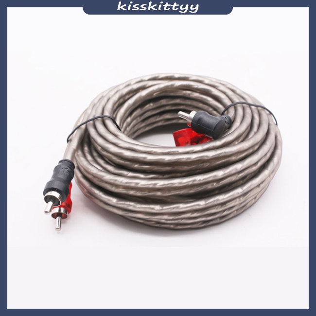 Kisskittyy Car Audio Signal Cable For Car Home Pure Copper Audio