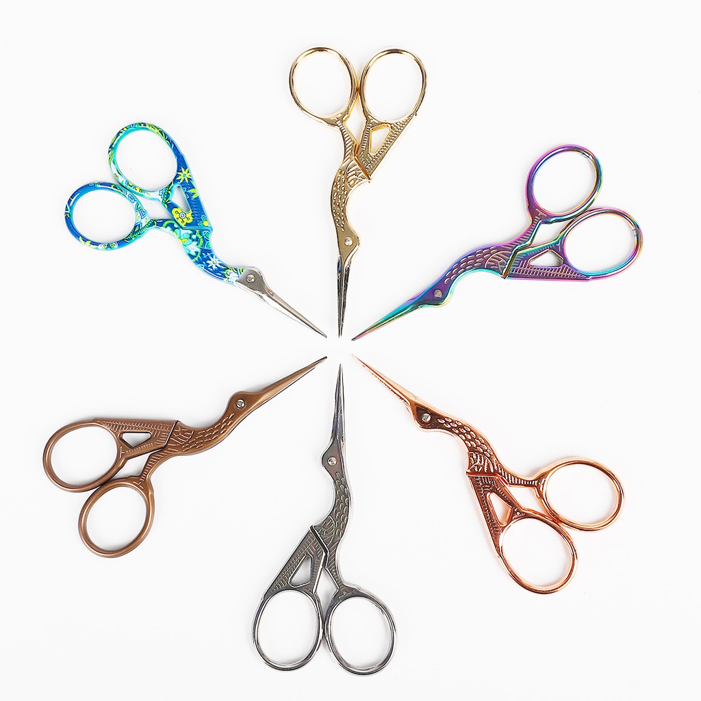 Vintage Scissors, Multifunctional Crane Colour Vintage Scissors