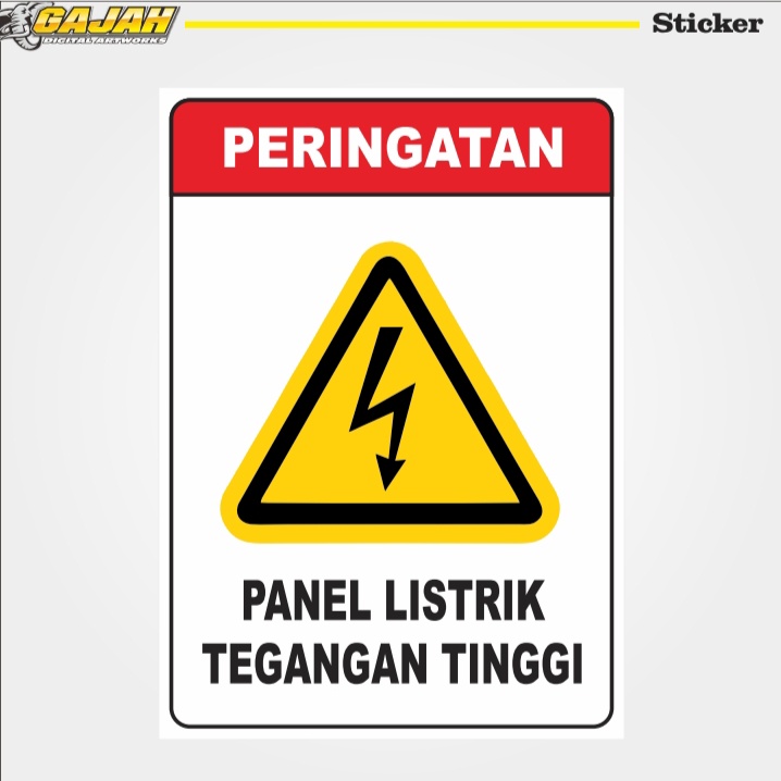 High Voltage Electrical Panel Warning Sticker/High Voltage Electrical