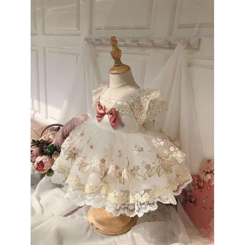 Baby OneYearOld Dress Baby Baptismal Dress Princess Super Fairy
