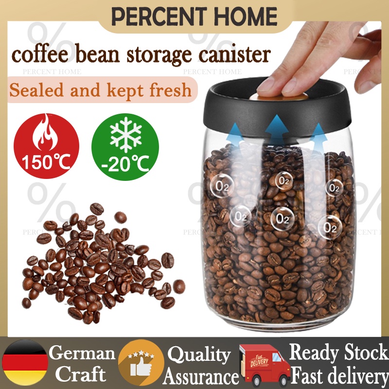 coffee bean storage container sealed vacuum tank Moisture proof fresh