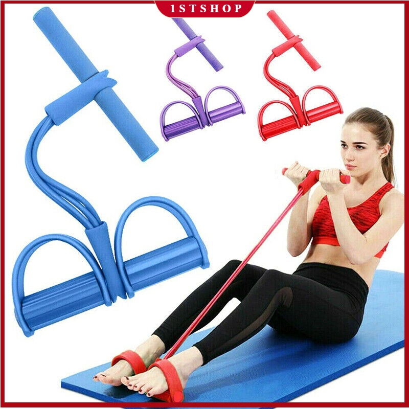 Multifunctional Pilates Resistance Bar Kit Pedal Puller With Anti