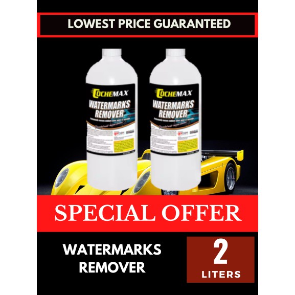 (PACK OF 2 LITERS) COCHEMAX Watermarks Remover Car Acid Rain Removal