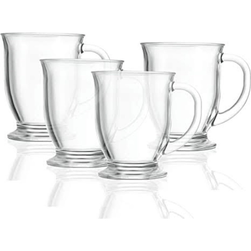 Circleware Café Downtown Glass Coffee Mugs (4pcs) | Shopee Philippines