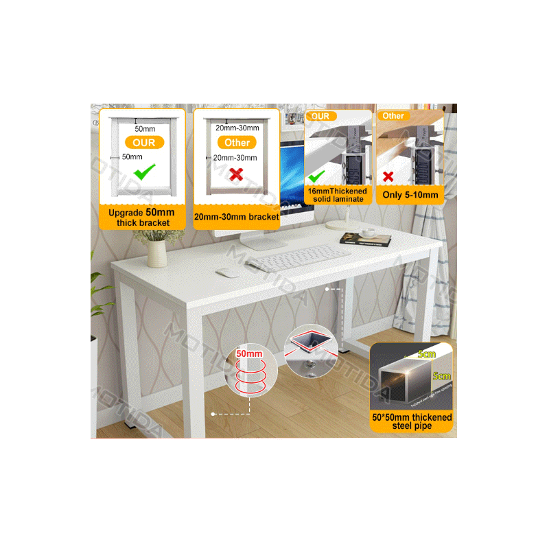 Wooden Computer Desk Office Table Laptop Table Study Table Dining Table