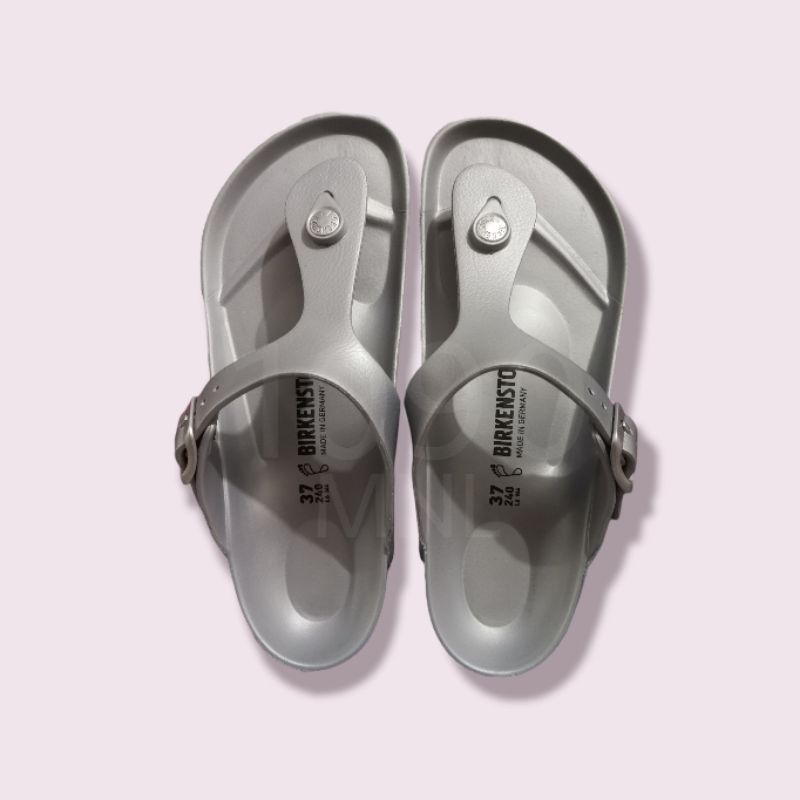 Birkenstock Gizeh Eva (Silver) | Shopee Philippines