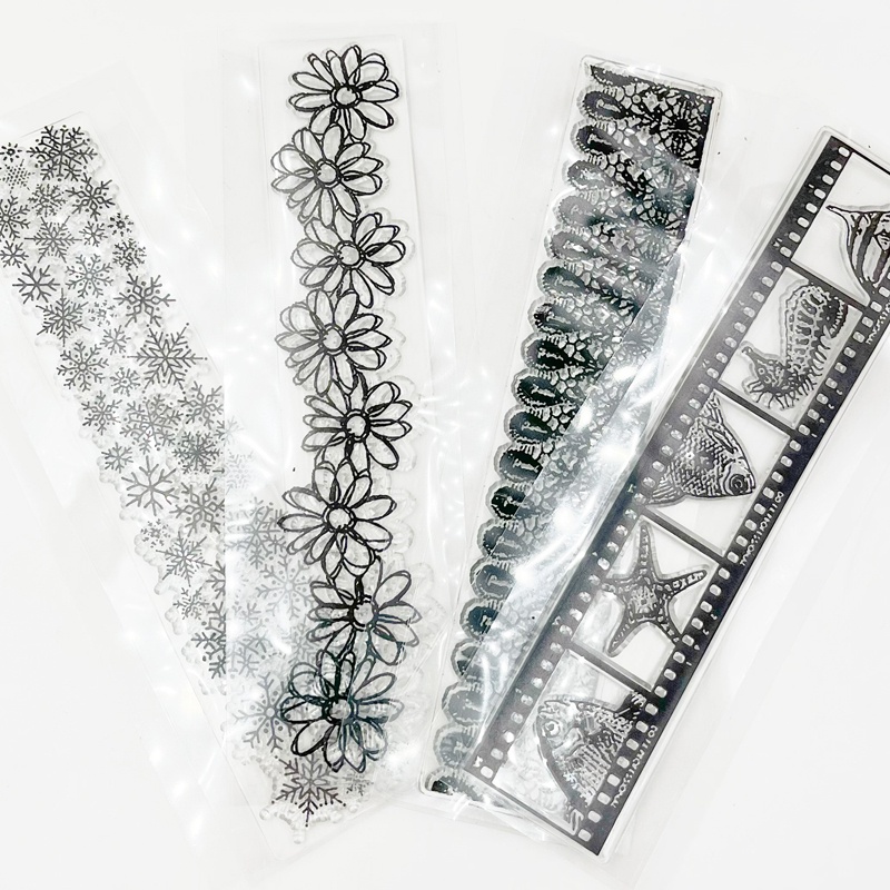 Vintage border Silicone Transparent Seals Clear Stamps for DIY ...