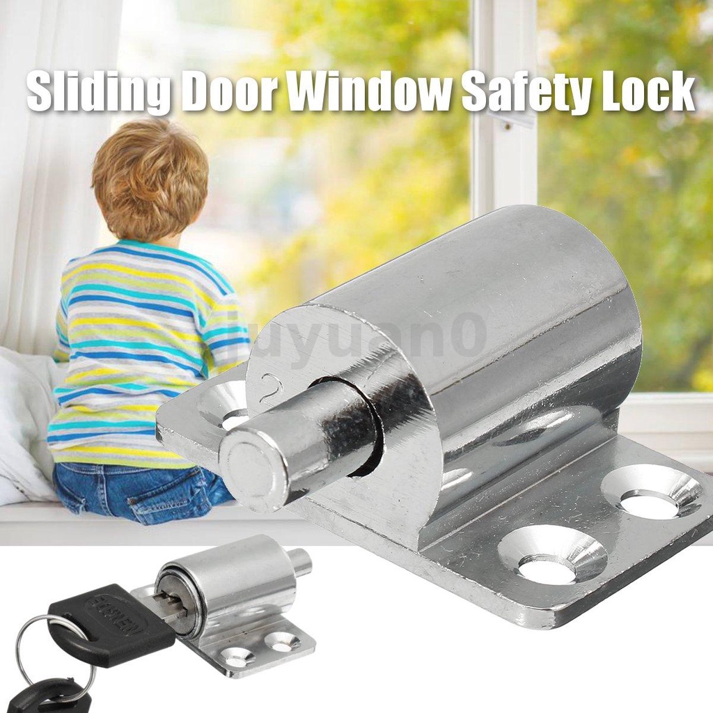 JUYUAN Aluminum Alloy Sliding Door Window Restrictor Lock Children Safety Catch Shopee Philippines