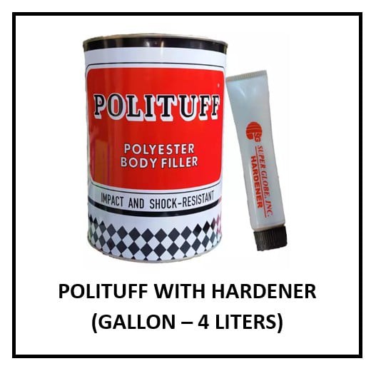 Polituff Polyester Body Filler With Hardener (Gallon) Shopee Philippines