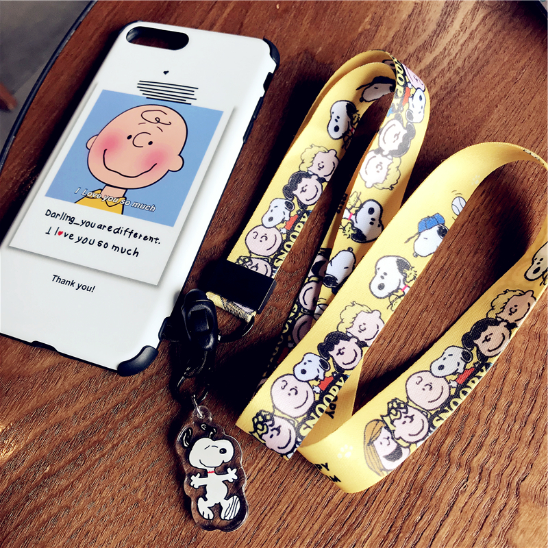 Keychain Cartoon Phone Lanyard Women Strap Neck Lanyards for ID Card ...