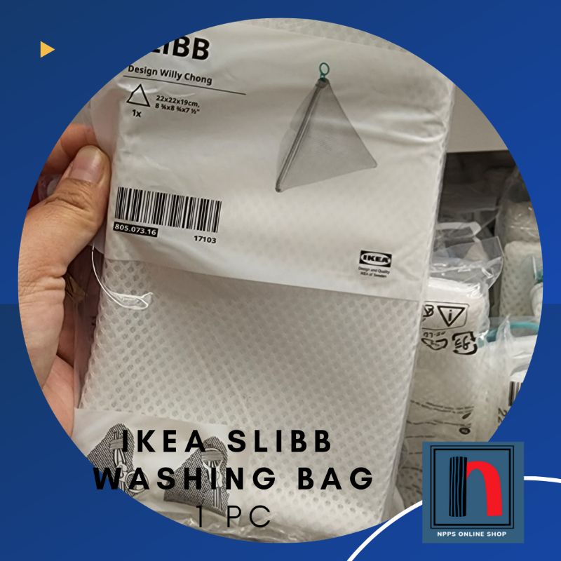 SLIBB Washing bag, white - IKEA