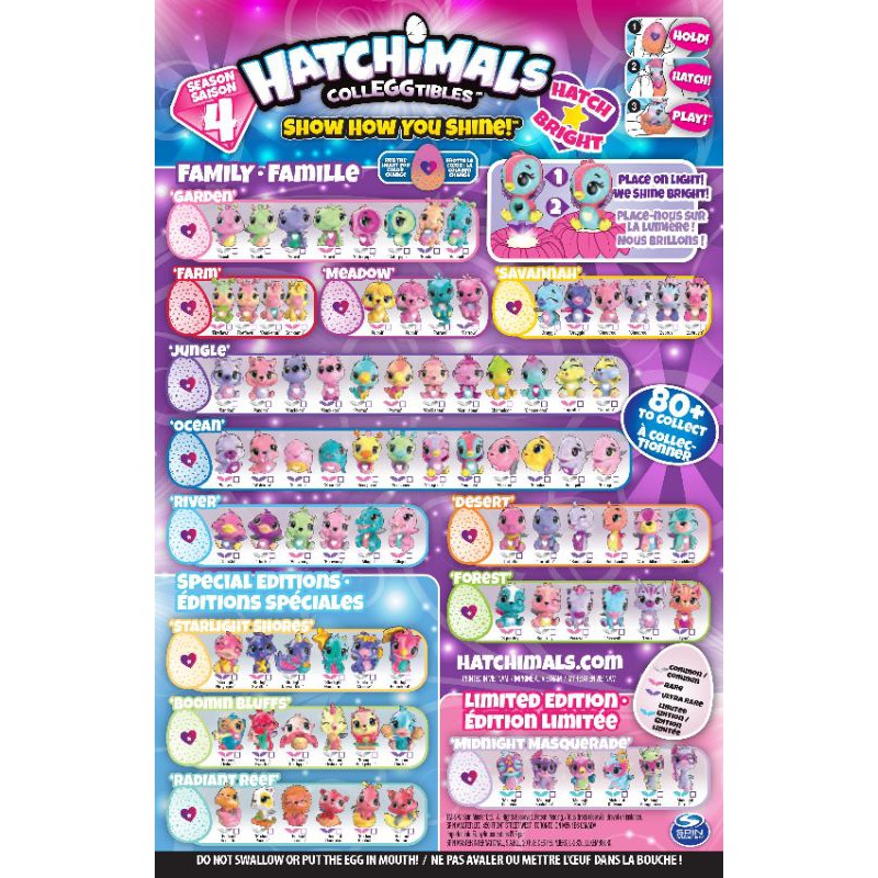 Hatchimals CollEGGtibles Season 4 5 Exclusives Hatched Used Price per Piece