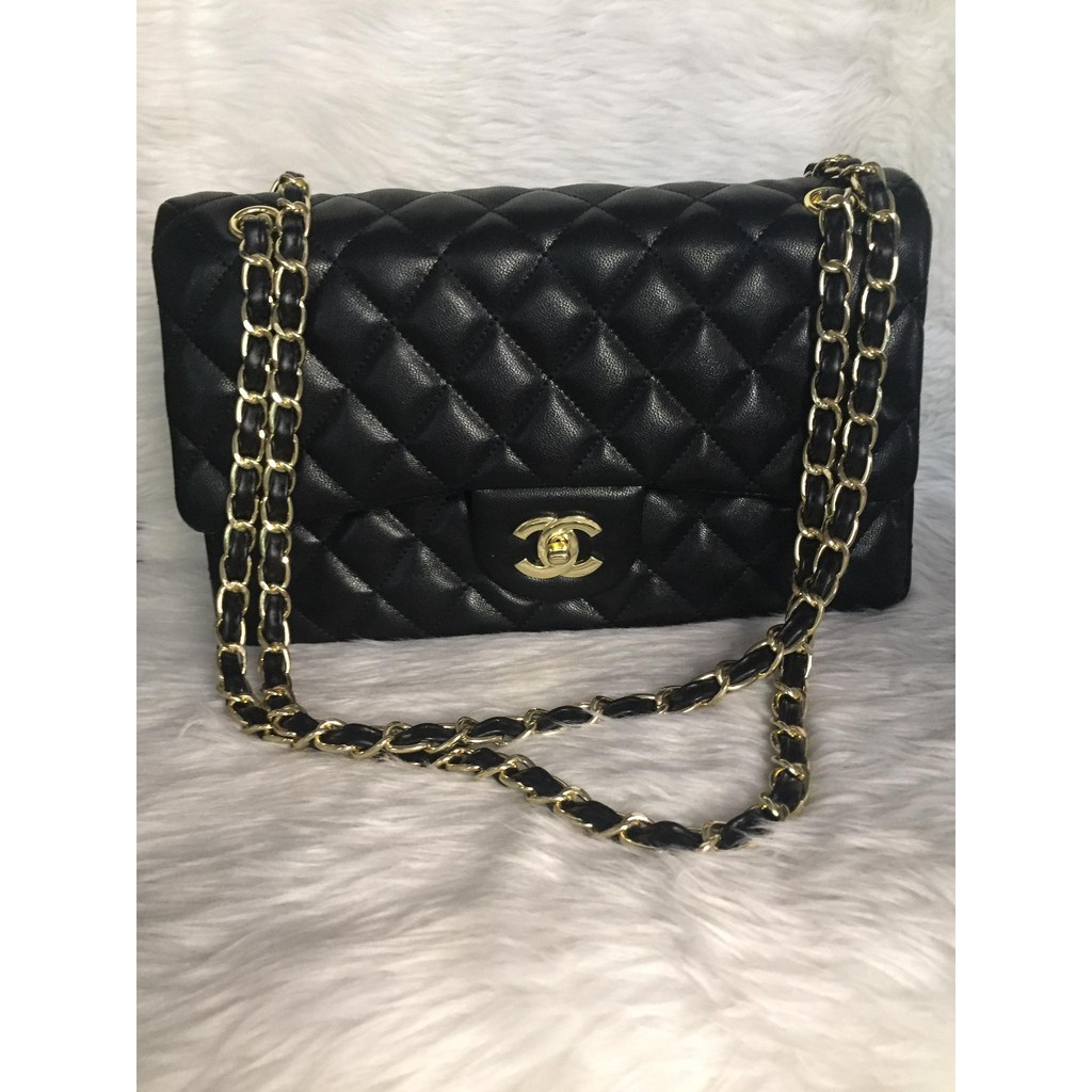 Chanel double flap lambskin hot sale