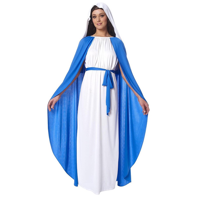 Halloween masquerade ball Cosplay Virgin Mary adult women's costumes ...