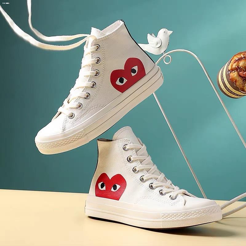 Cdg store canvas shoes