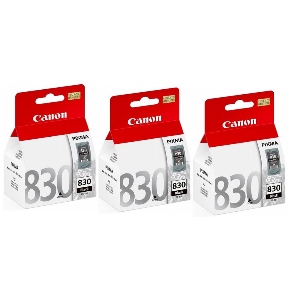 Canon 830 PG-830 Original Ink Cartridge (Black) Set of 3 | Shopee ...