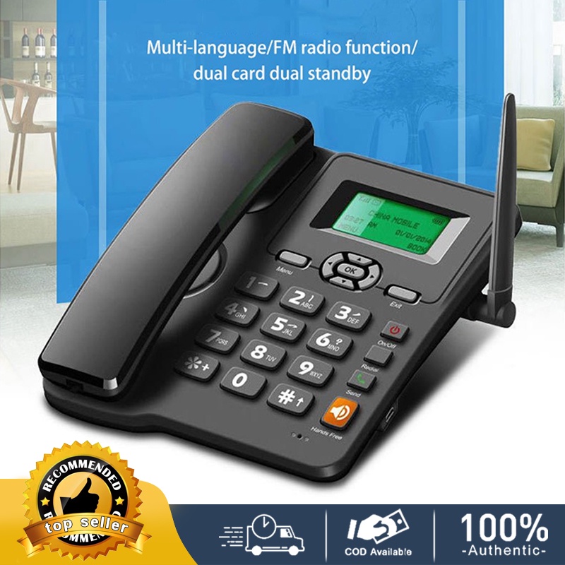 GSM fixed landline wireless home phone company phone can insert SIM