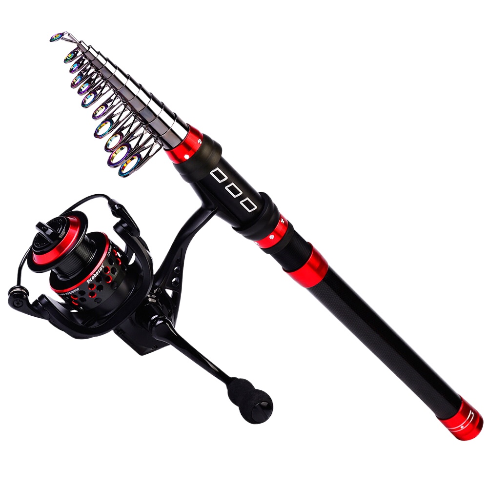 ♀1.8/2.1/2.4/2.7/3.0/3.6m Carbon Fiber Fishing Rod Portable Telescopic Fishing  Rod for Saltwater Fre