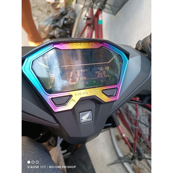 Vario PANEL Gauge Emblem Titanium for Honda Click 125i/150 v2 | Shopee ...