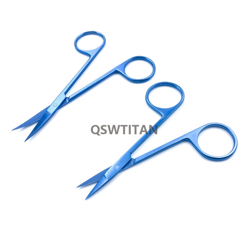 Titanium Iris Scissors 110mm Curved / Straight head eye surgical