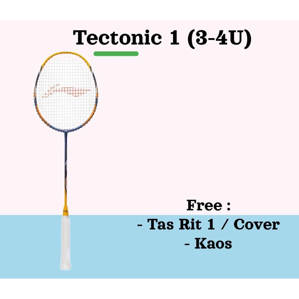 Badminton Lining Tectonic 1 (3-4U) Racket ORI Lining Tectonic 1 ORI ...