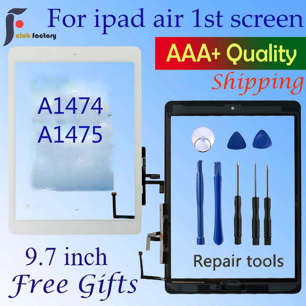 For Ipad Air 1 Touch Screen A1474 A1475 A1476 Digitizer Sensor + Home