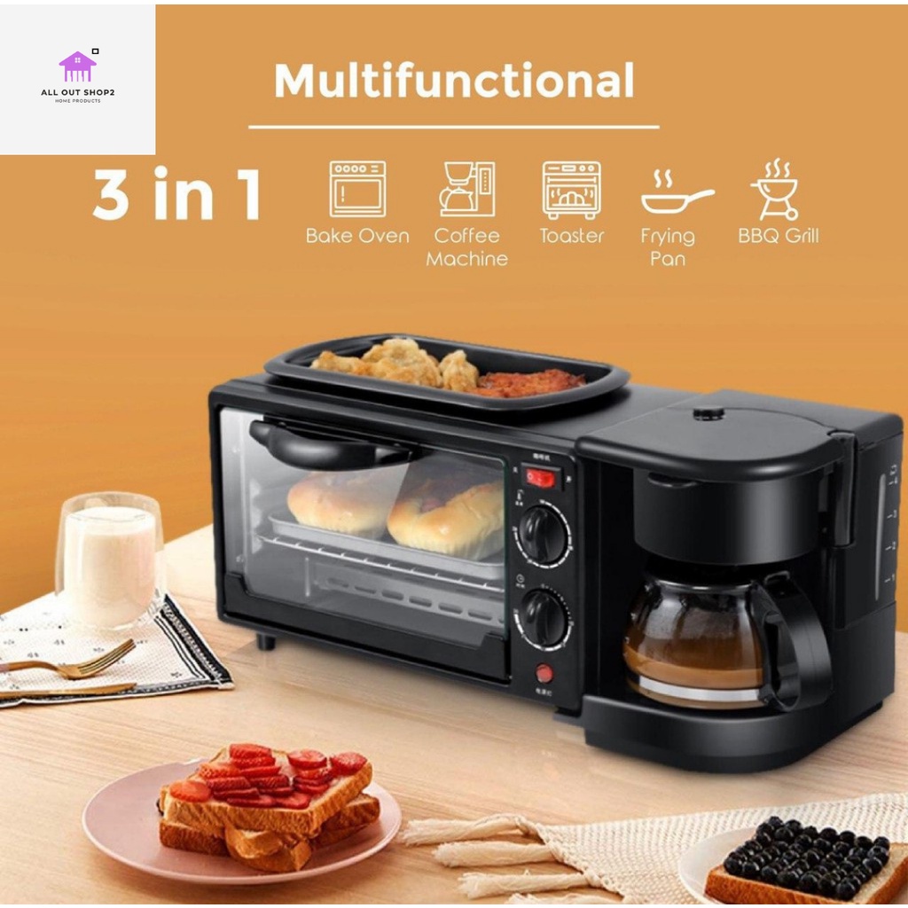 3 In 1 Electric Breakfast Machine Multifunction Coffee maker