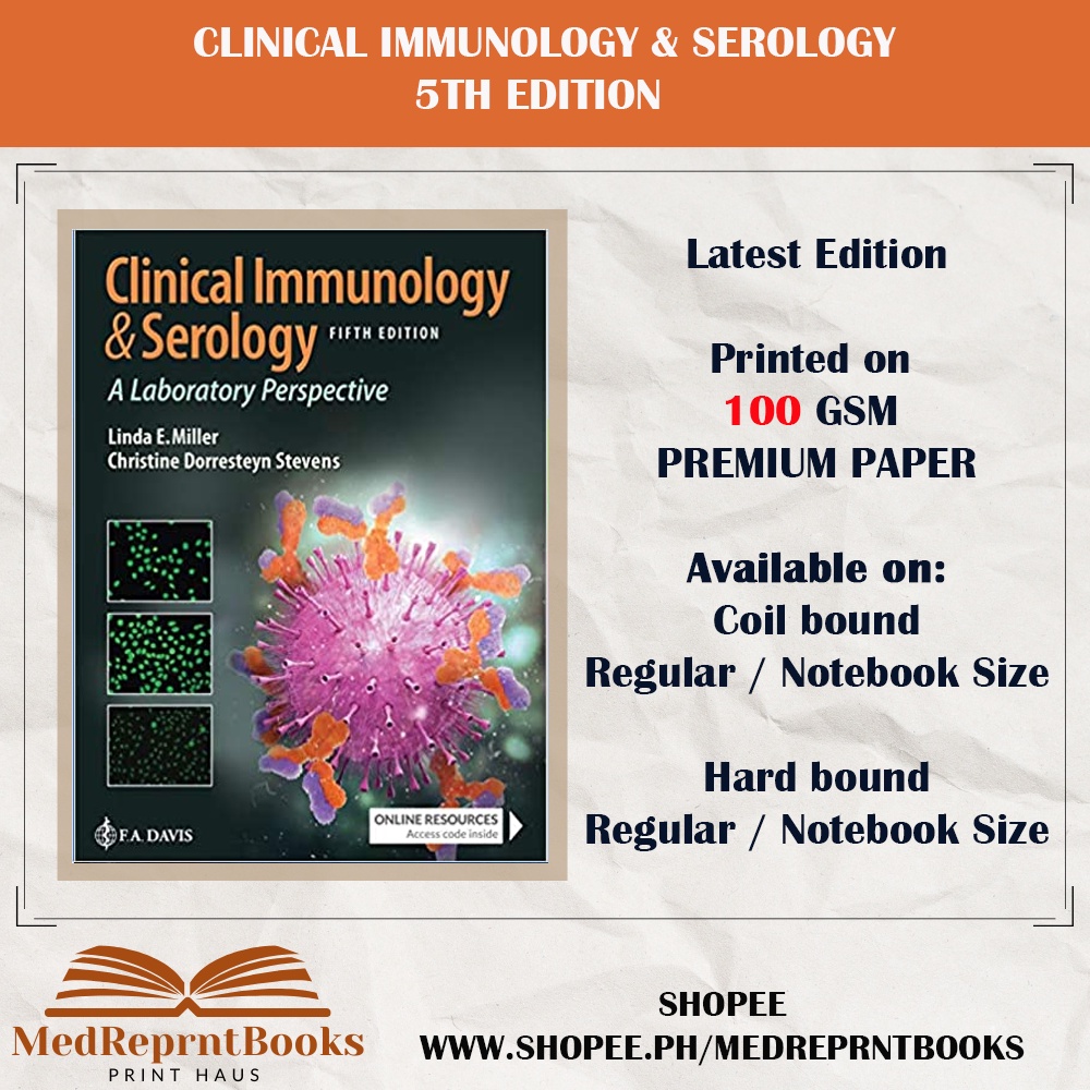 CLINICAL IMMUNOLOGY AND SEROLOGY 5TH EDITION | Shopee Philippines