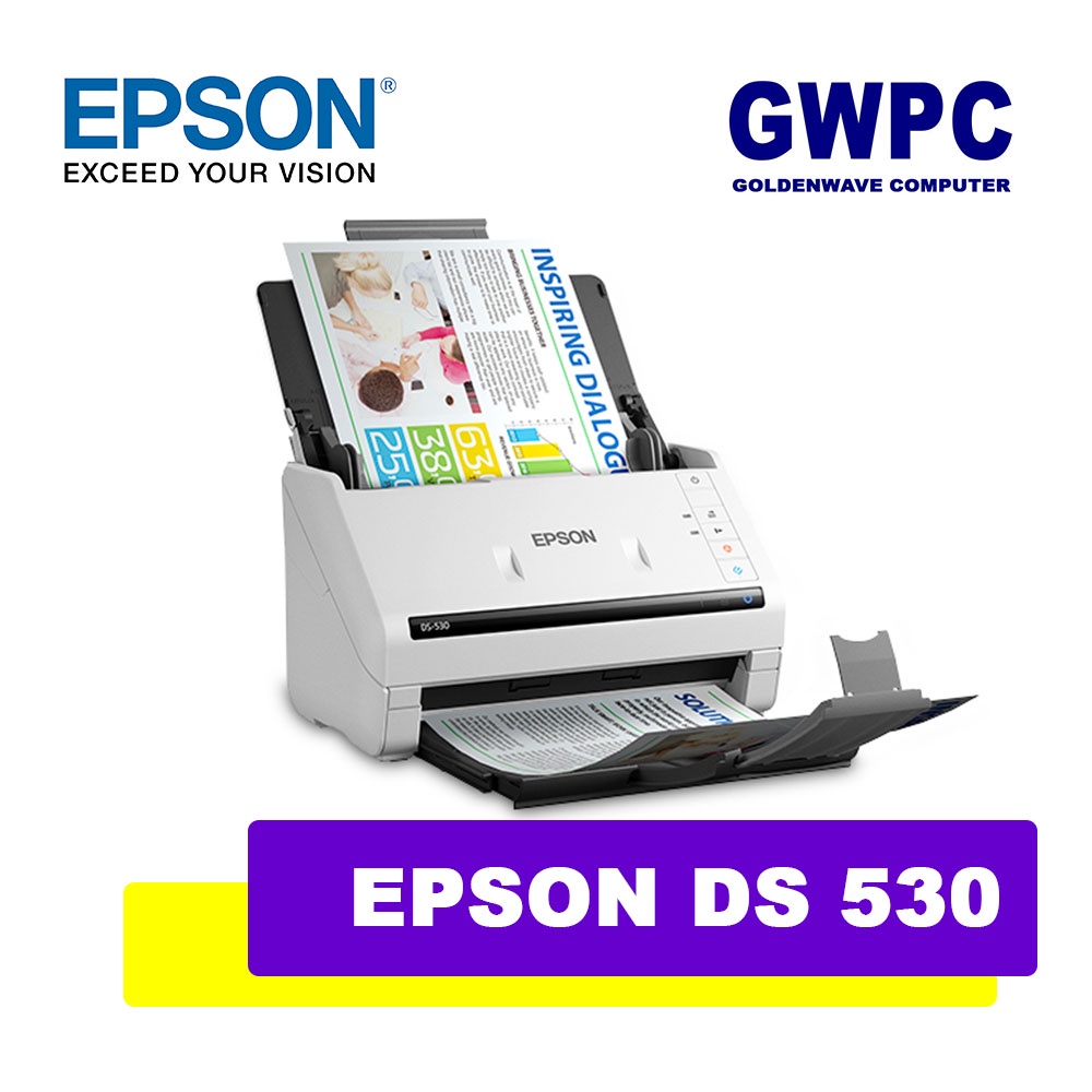 Epson WorkForce DS530II Duplex Sheetfed Document Scanner DS530 DS