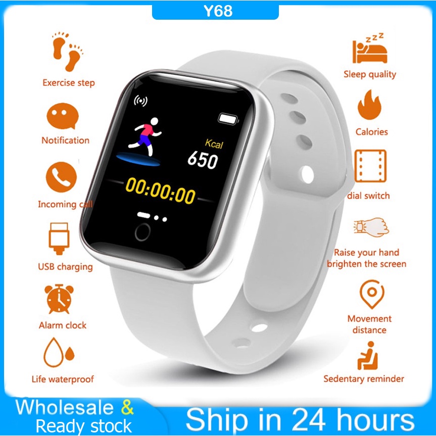 Y68 smart watch connect best sale to iphone