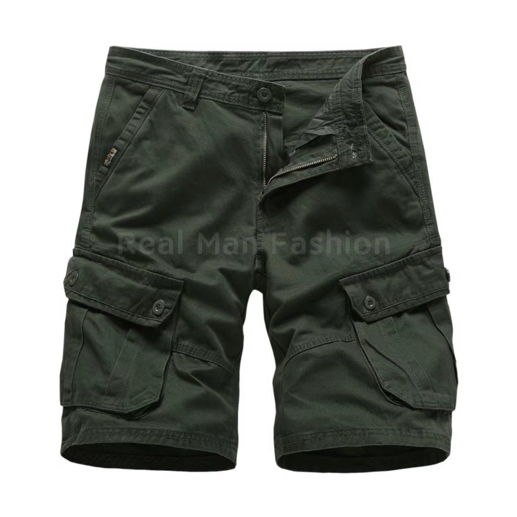 Cargo short.Plain style.Mens fashion wearing.#95554 #Six pocket #cotton ...