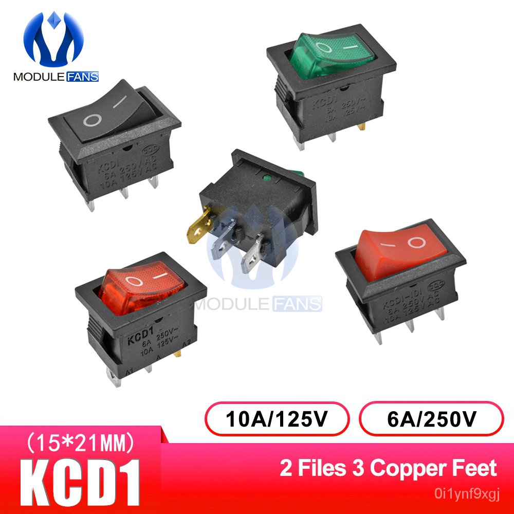 5PCS/Lot Rocker Switch Boat Power Switch 2 Position 3 Pin 3P 3Pin Light