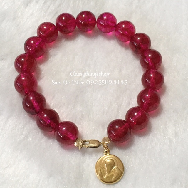 Ruby deals stone bracelet