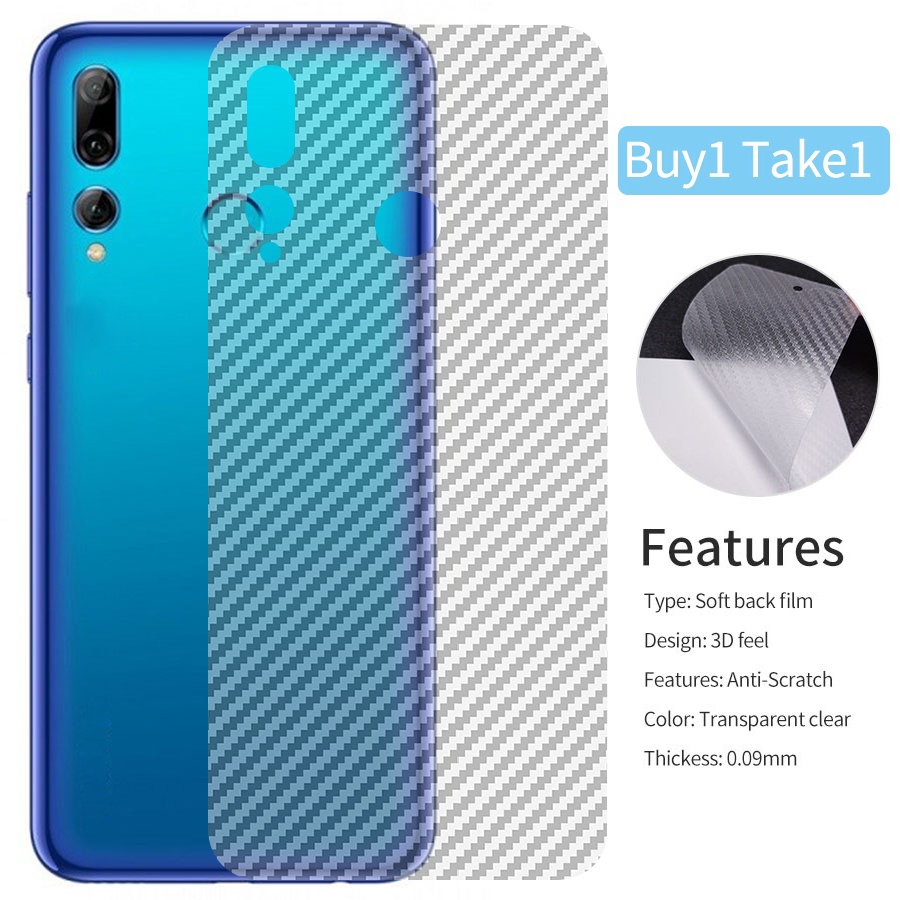 [Buy1 Take1] Carbon Fiber Back Protector Scratch Resistant Phone ...