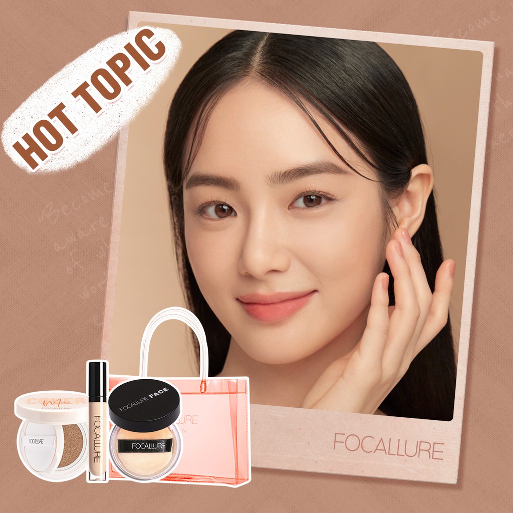 Focallure Face Makeup Set 6 Items Beauty Free Gift Cosmetic Bag Eyebrow