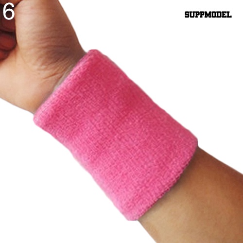 Bandeau poignet - Unisexe - En éponge - Pour tennis, badminton, squash, basketball, gym, SHOMLU2630, Schwarz&8cm*7.5cm