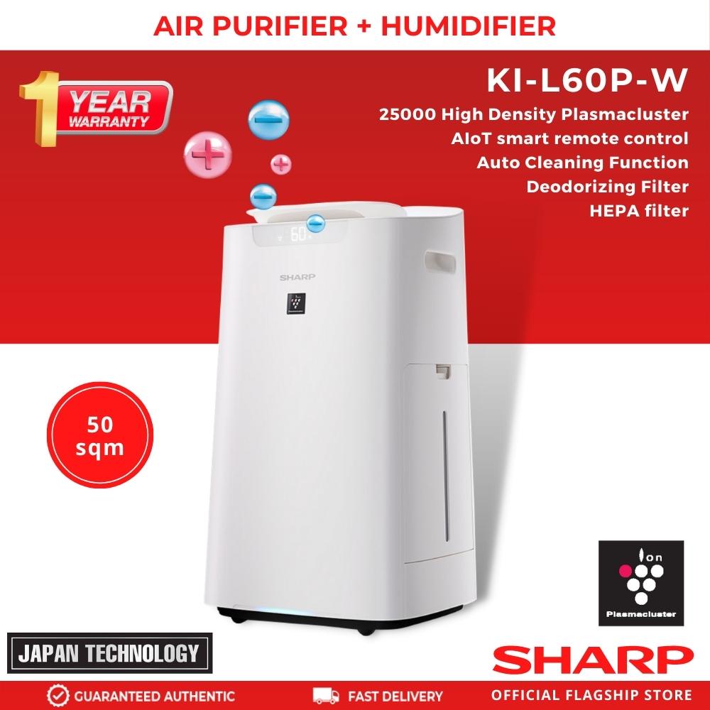 Sharp KI-L60P-W 50 sqm Air Purifier with Humidifying Function