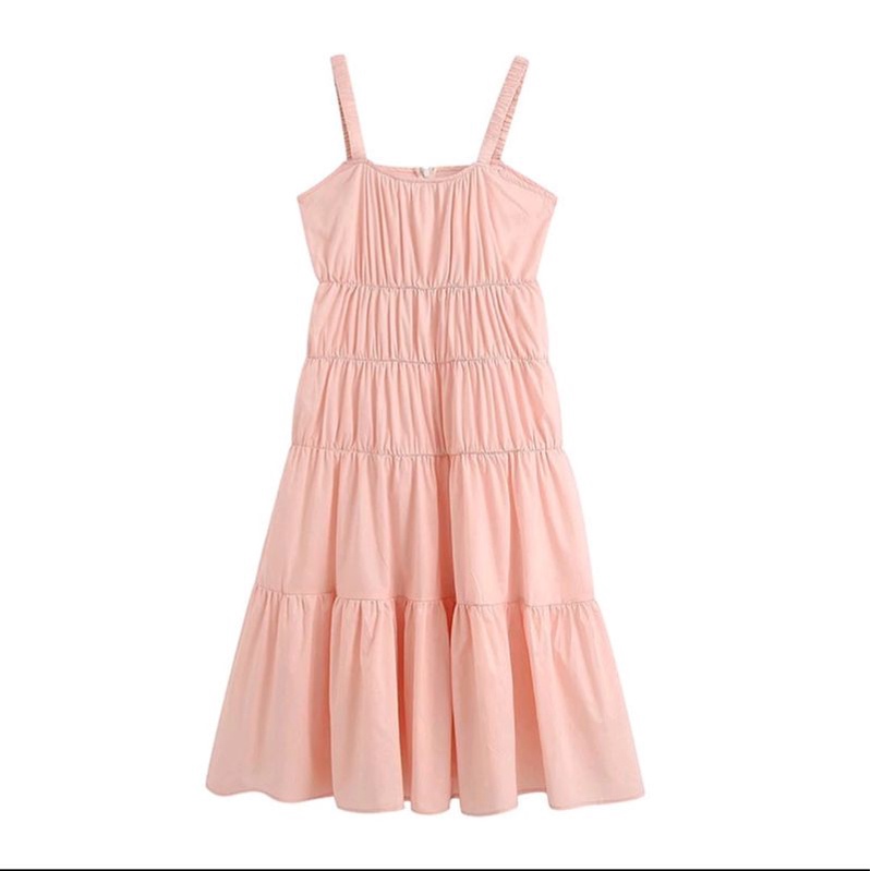 Dainty Pink Dress Korean Fashion Shopee Philippines