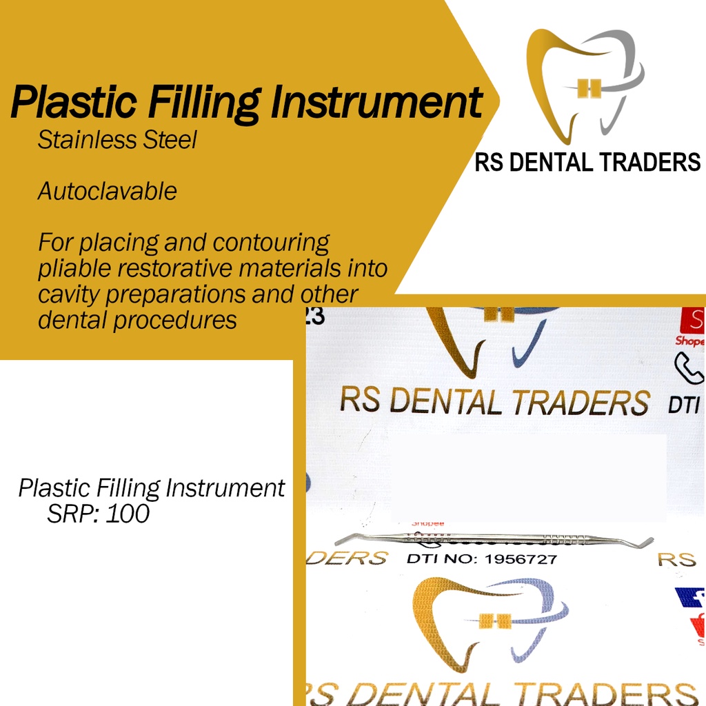 Plastic Filling Instrument Stainless Steel Autoclavable Shopee