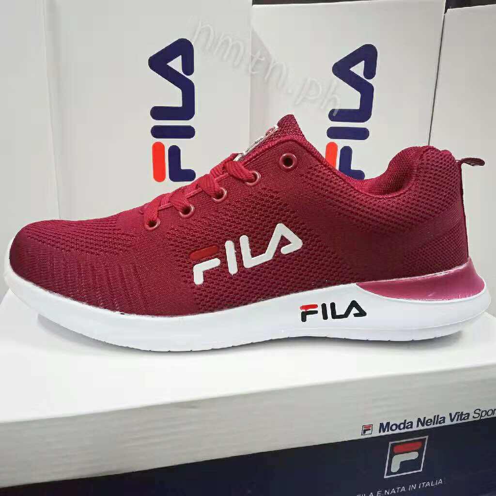 Fila sales shoes maroon