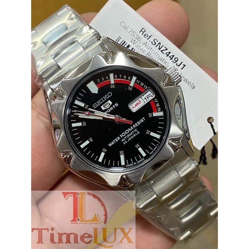 Seiko Sports Automatic 100 Meters Snz449j1 Made In Japan Shopee