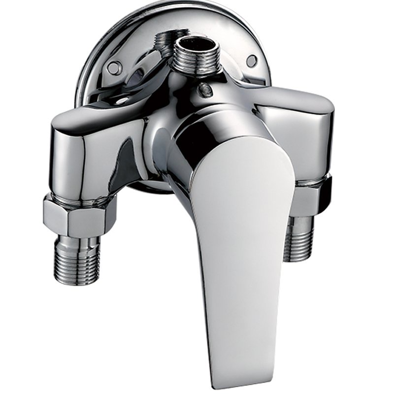 Brass SurfaceMounted Shower Hot and Cold Faucet Shower Set Solar Electric Water Heater Open