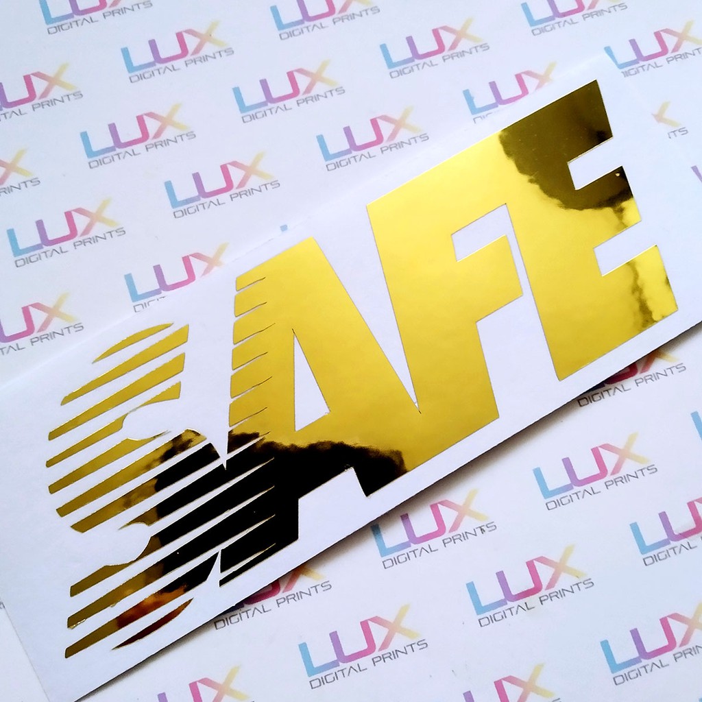 SAFE holographic spectrum Die-Cut Vinyl Sticker/Decal/car/motor/laptop ...
