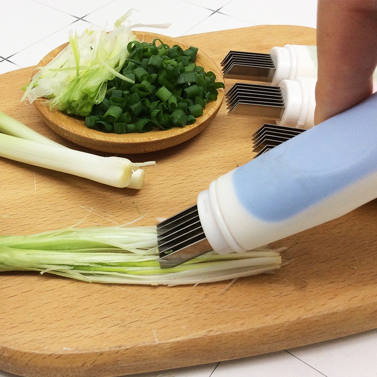 Stainless Steel Scallion Cutter Vegetable Shredder Green Onion Slicer ...