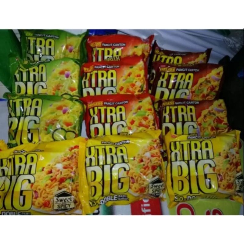 Payless Extra Big Pansit Canton Assorted Flavors (12pcs) Shopee