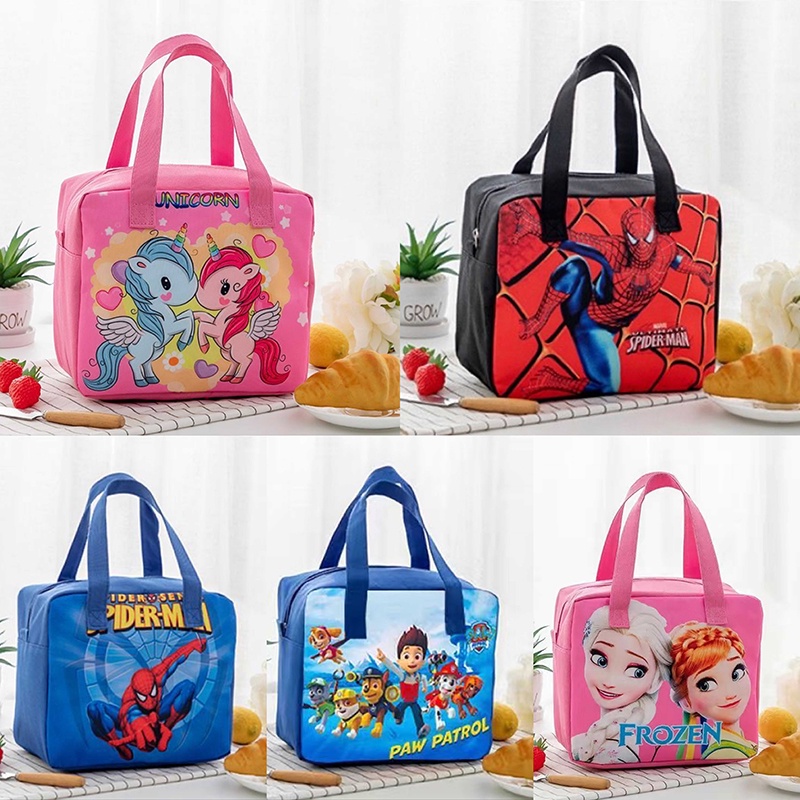 Disney Lunch Bag Kids Messenger Bags Spider Man Frozen Princess   Aeb5444673820555d0178f635a42c767