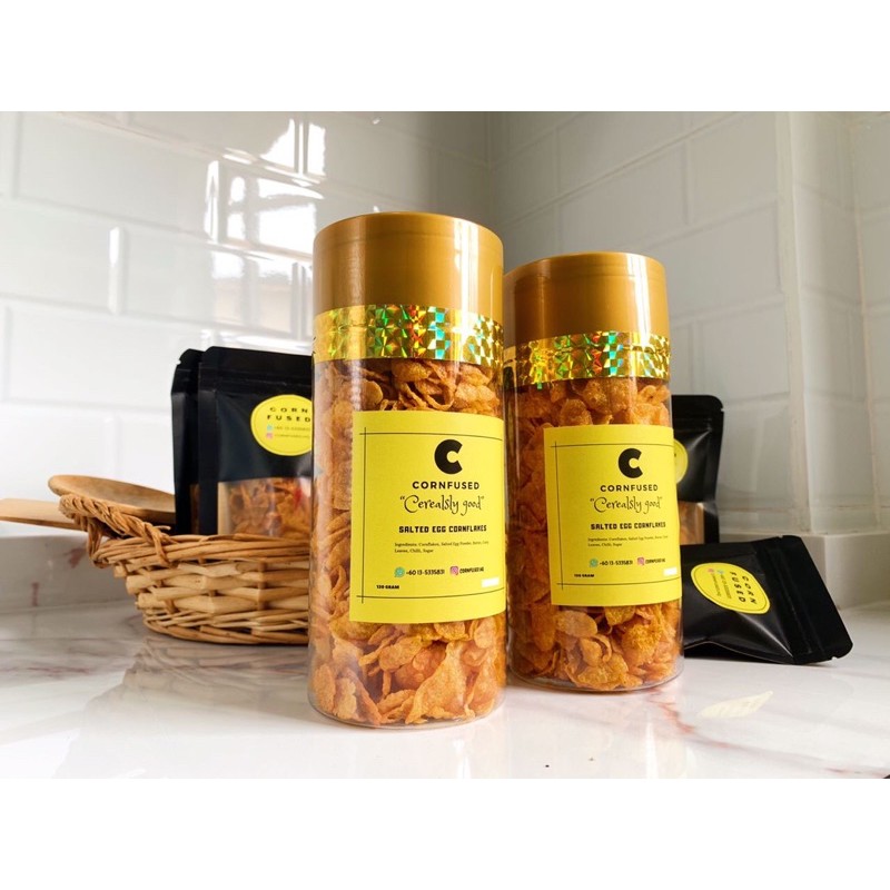 Cornfused Spicy Salted Egg Cornflakes | Shopee Philippines